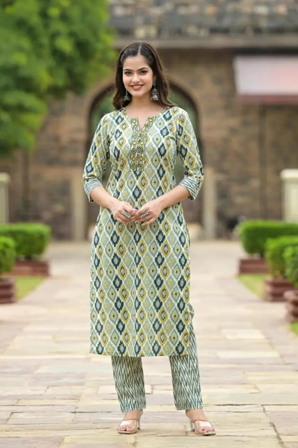 Women’s Viscose Rayon Kurta Pant Dupatta Set – Ethnic Wear for Festive & Casual Occasions