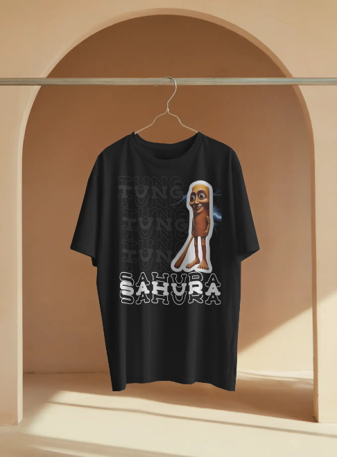 Tung Tung Sahura Boys Crew Neck T-Shirt
