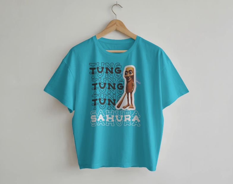 Tung Tung Sahura Boys Crew Neck T-Shirt