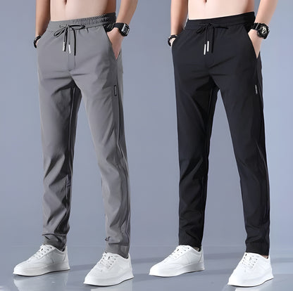 🔥Buy1 Get 1 Free 💥🤩PREMIUM MEN'S HIGH STRETCH SKINNY LYCRA PANTS(Black & Gray) 🔥